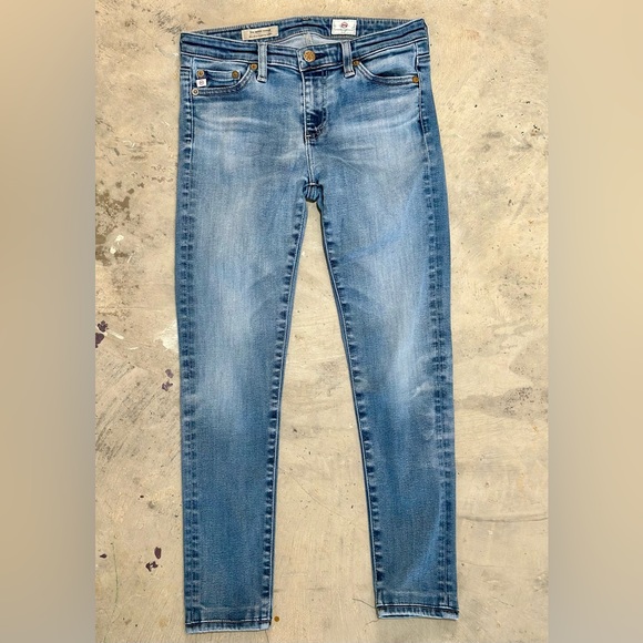 Ag Adriano Goldschmied DENIM Midi Ankle Leggings - Woman Sz 25R STRETCH - BLUE - Picture 15 of 15